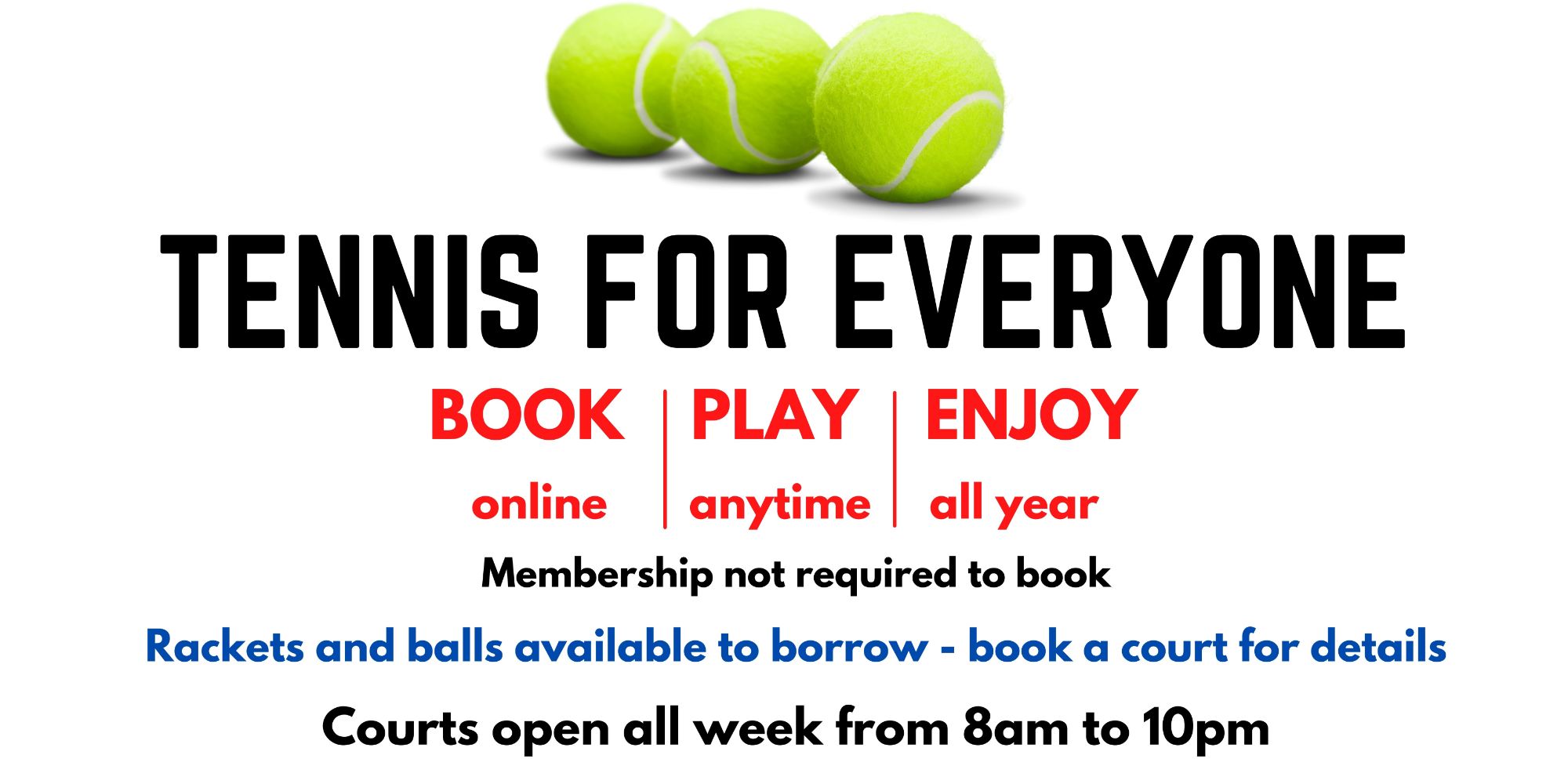 Tennis for Everyone - No Logo