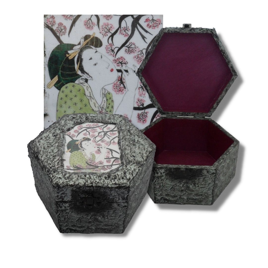 Geisha Memory Box - Cherry Blossom sistersofthemoon.org.uk
