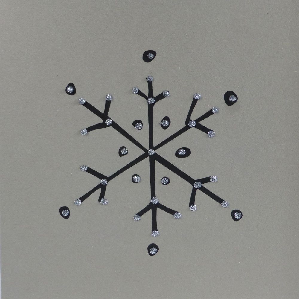 Christmas Snowflake, clay - 78C