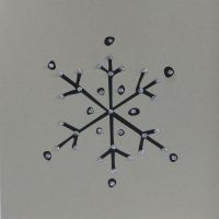 Christmas Snowflake, clay - 78C