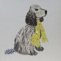 Cocker Spaniel, clay board 351C