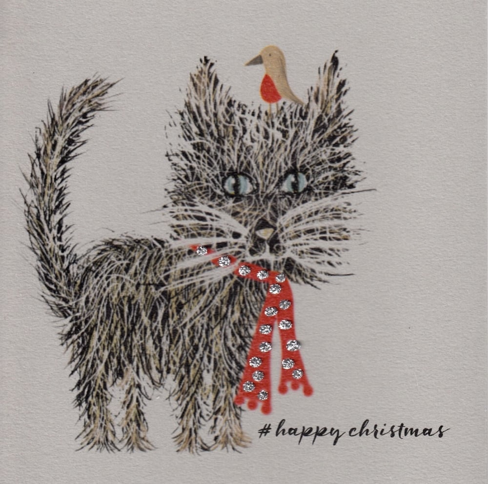 Christmas | Cat, Glitter Whiskers, clay