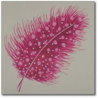 Feather | Spotted Pink, clay