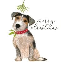 Christmas Jack Russell Dog - 908W