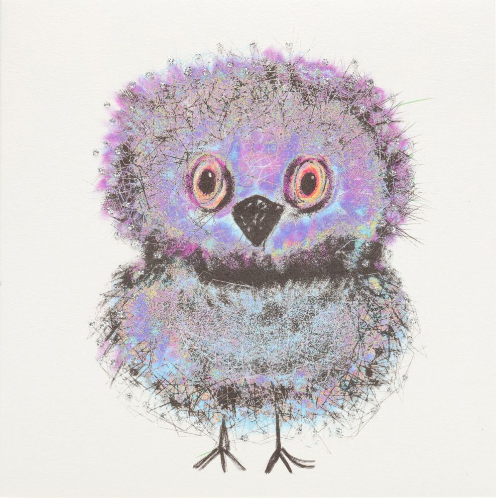 Owl Chick Purple
