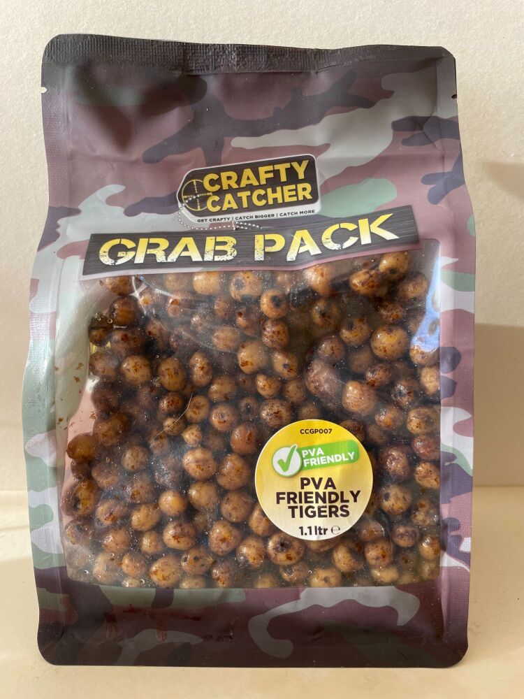 Grab Pack 1.1kg HEMP & TIGERS   PVA Friendly Ready cooked ready to use