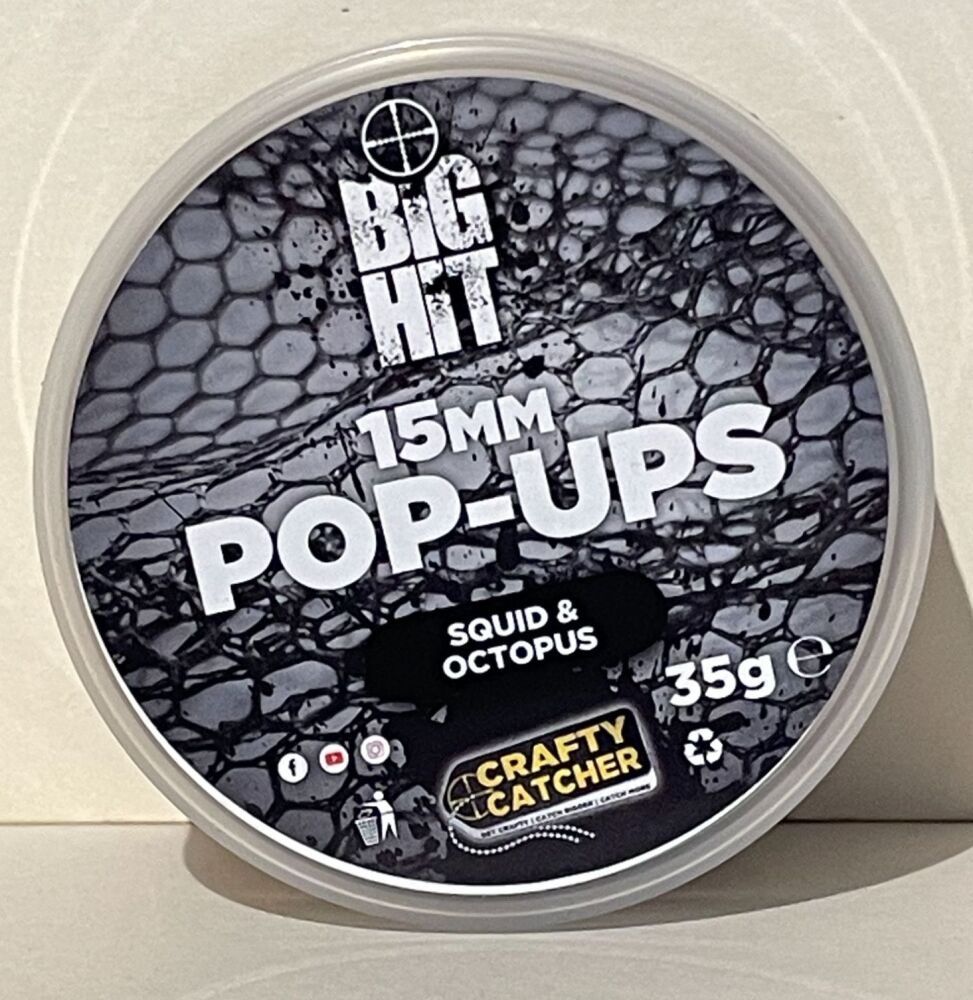 15mm Big Hit POP-UPS  Squid & Octopus