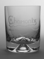Chamonix Mont Blanc Dimple Base Whisky Tumbler