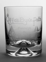 Offa's Dyke Path Dimple Base Whisky Tumbler