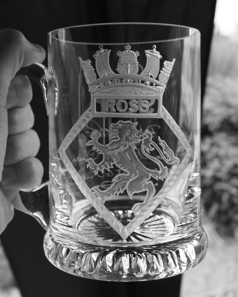 HMS ROSS SHIPS EMBLEM TANKARD