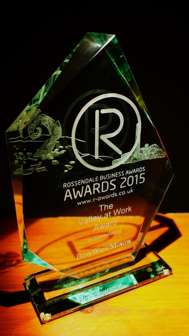 ROSSENDALE BUSINESS AWARD 2015 WON BY BOWWOWMIOW
