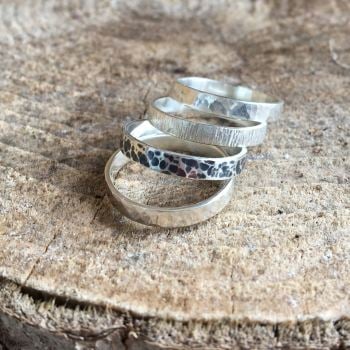 For Jess - 4 x Sterling Silver Stack Rings