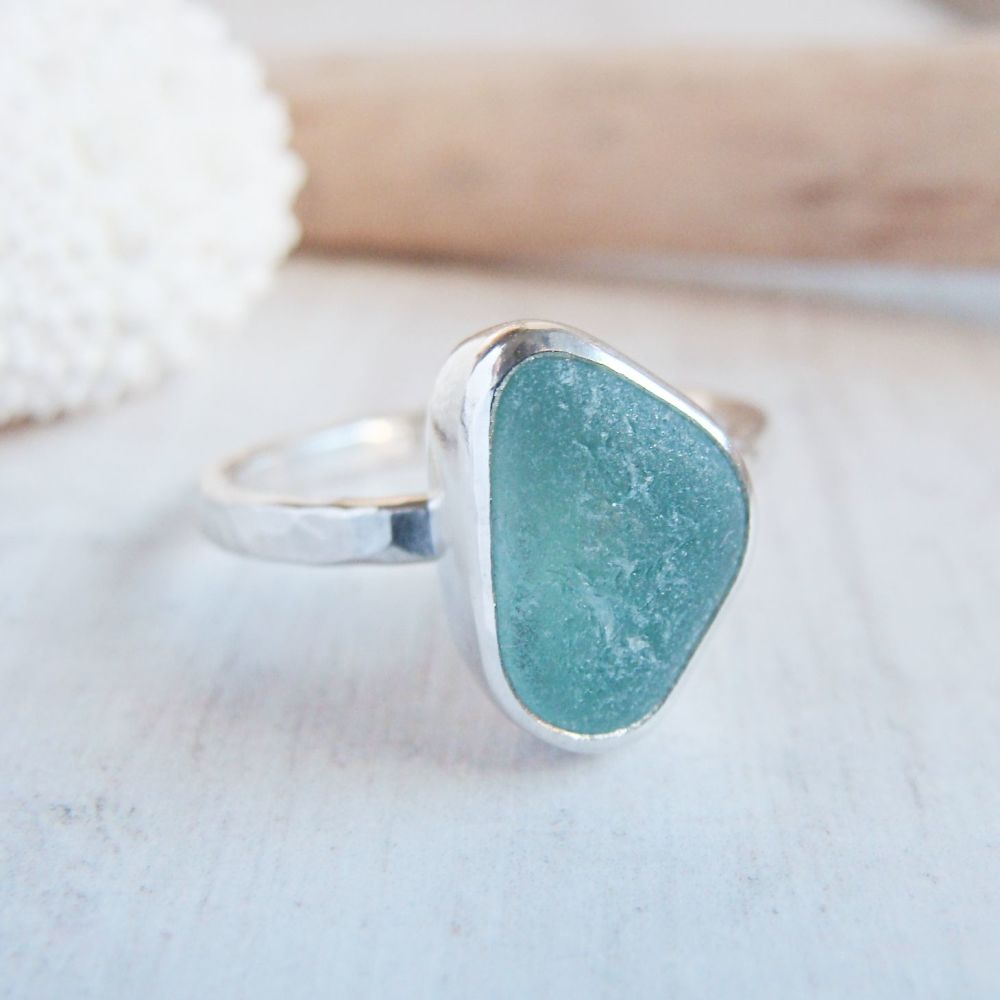 Wire wrapped sea glass rings : r/crafts