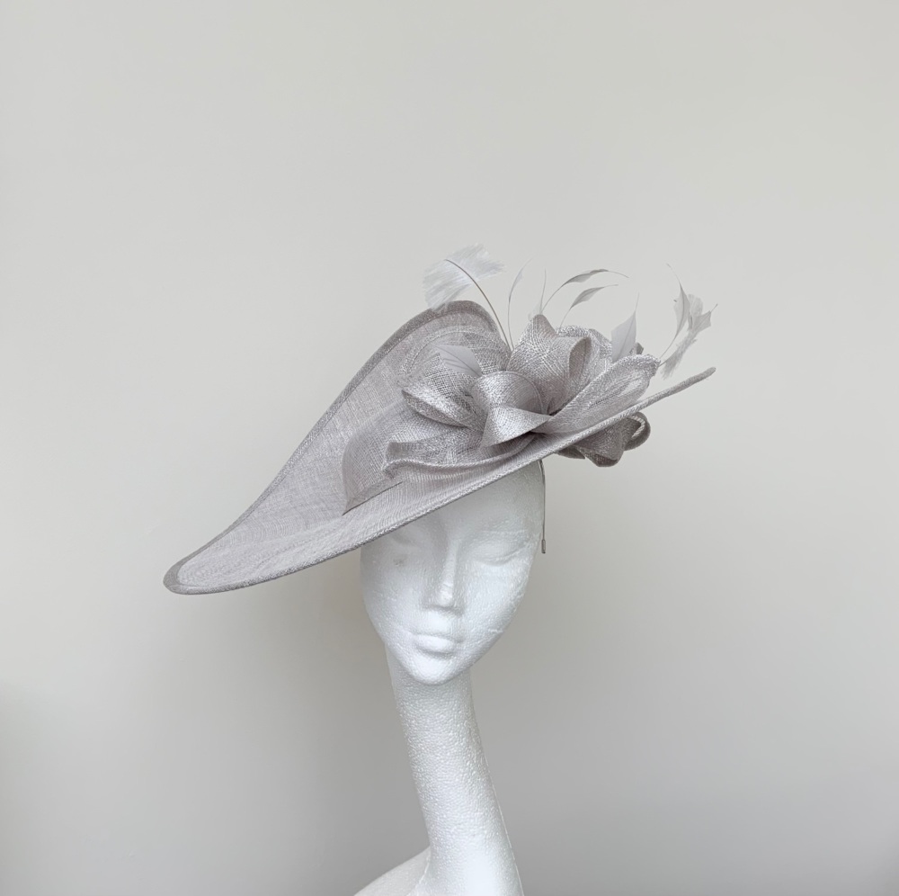 Silver grey wedding best sale hats