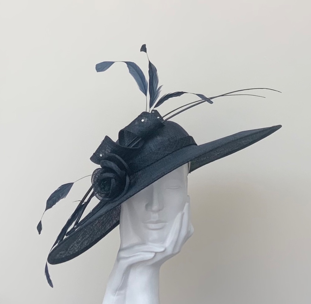 Dark Navy Very Large Saucer Hatinator Hat