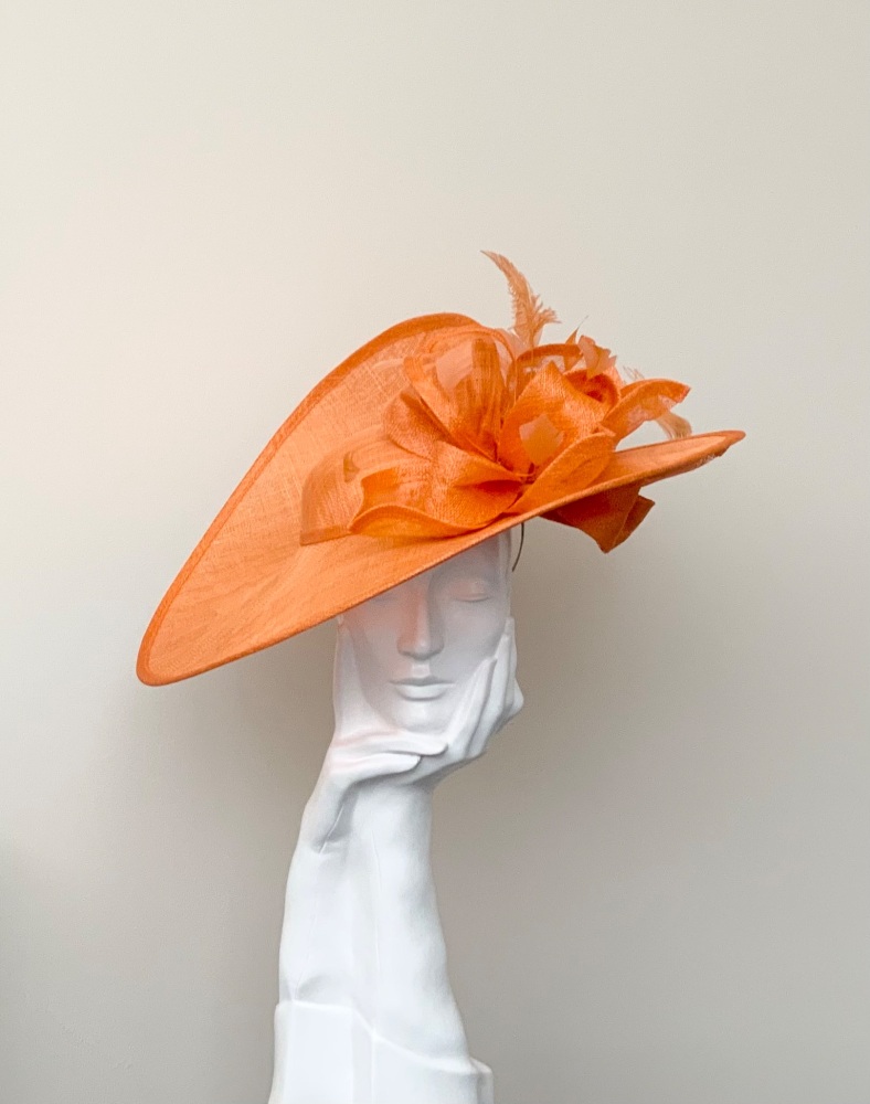 Orange Large Saucer Hatinator Hat