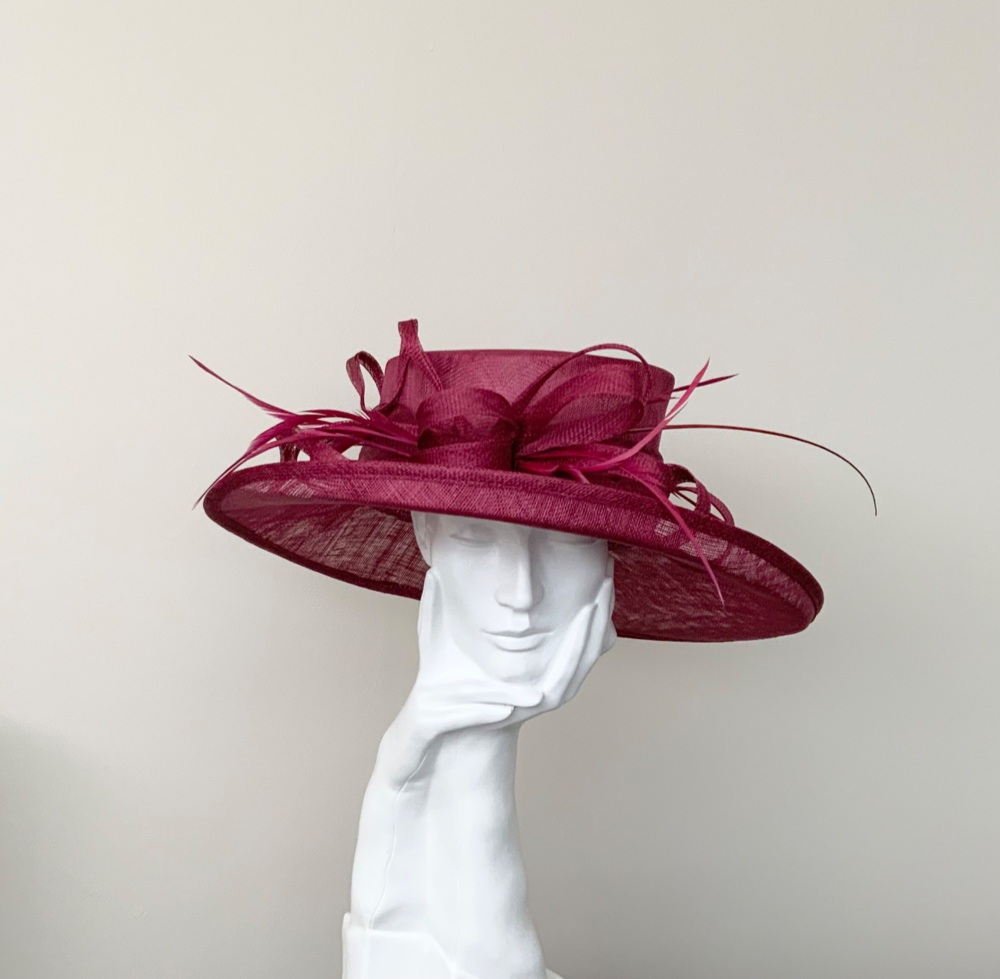 Maroon deals wedding hat