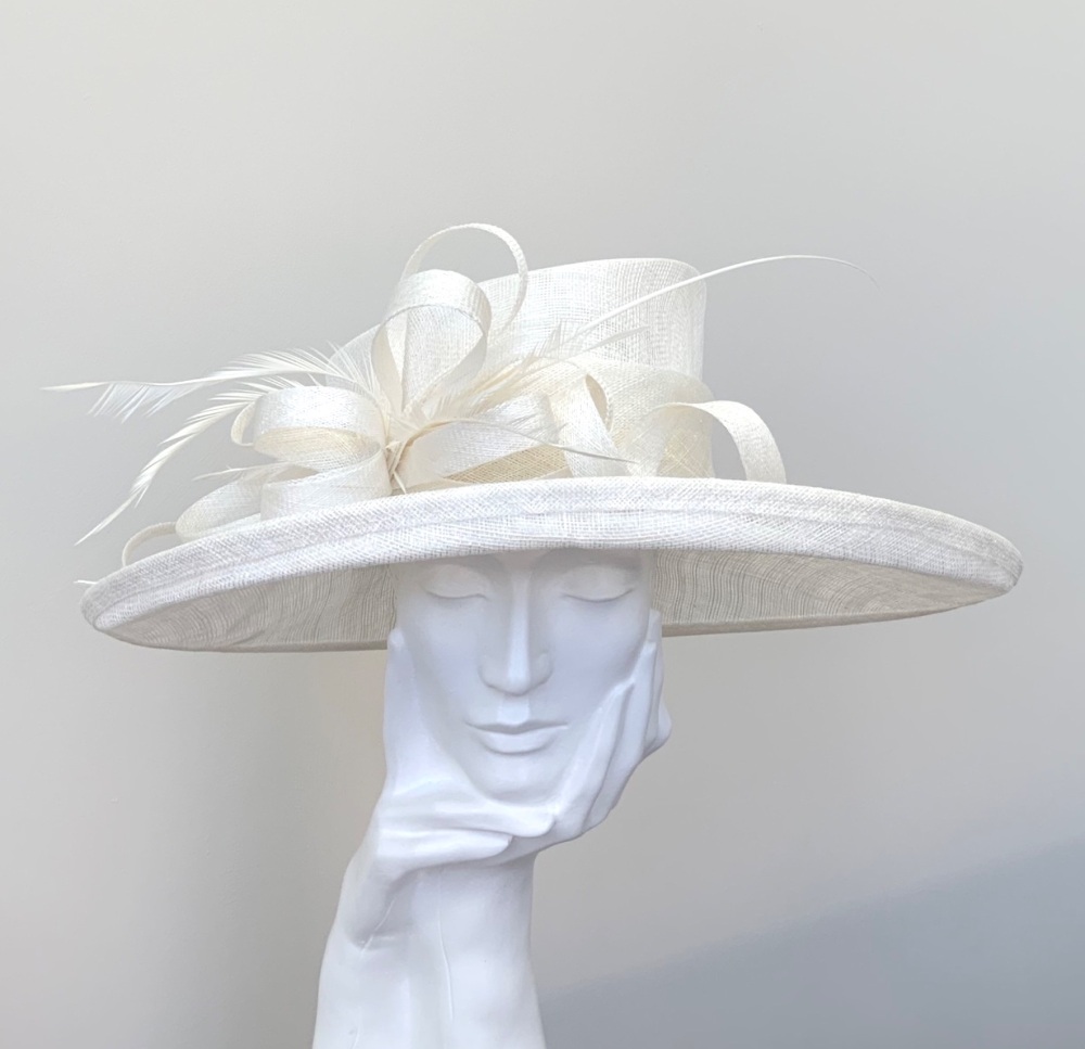 Pale Cream Wedding Occasion Hat