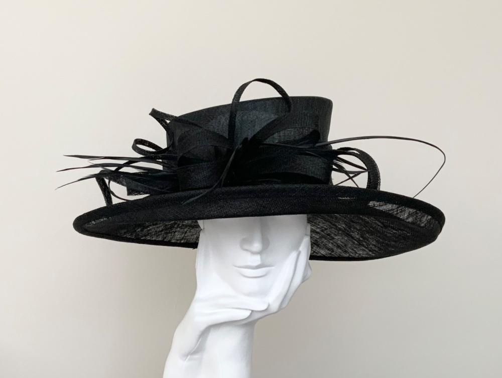 Black Wedding Occasion Hat