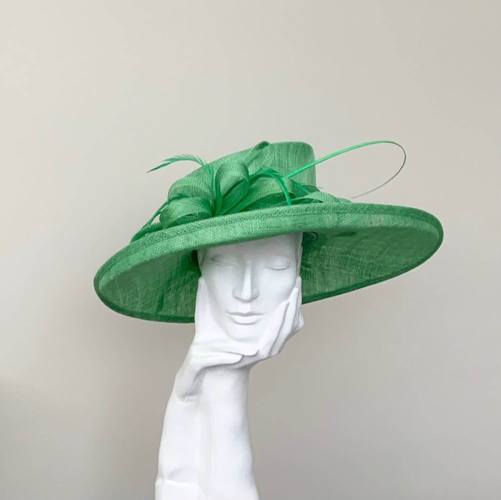 Green wedding clearance hat