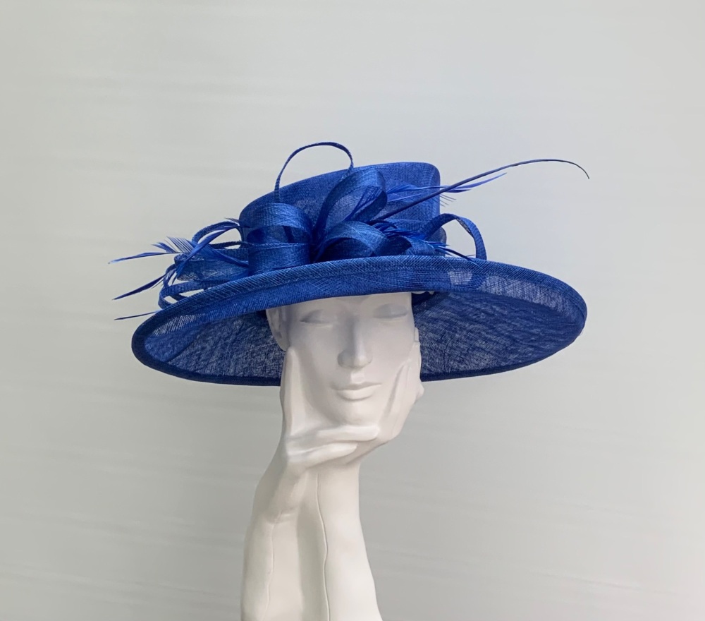 Royal blue deals occasion hat