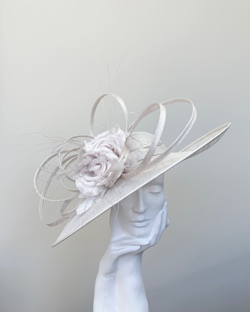 Pale Silver Very Large Statement Hatinator