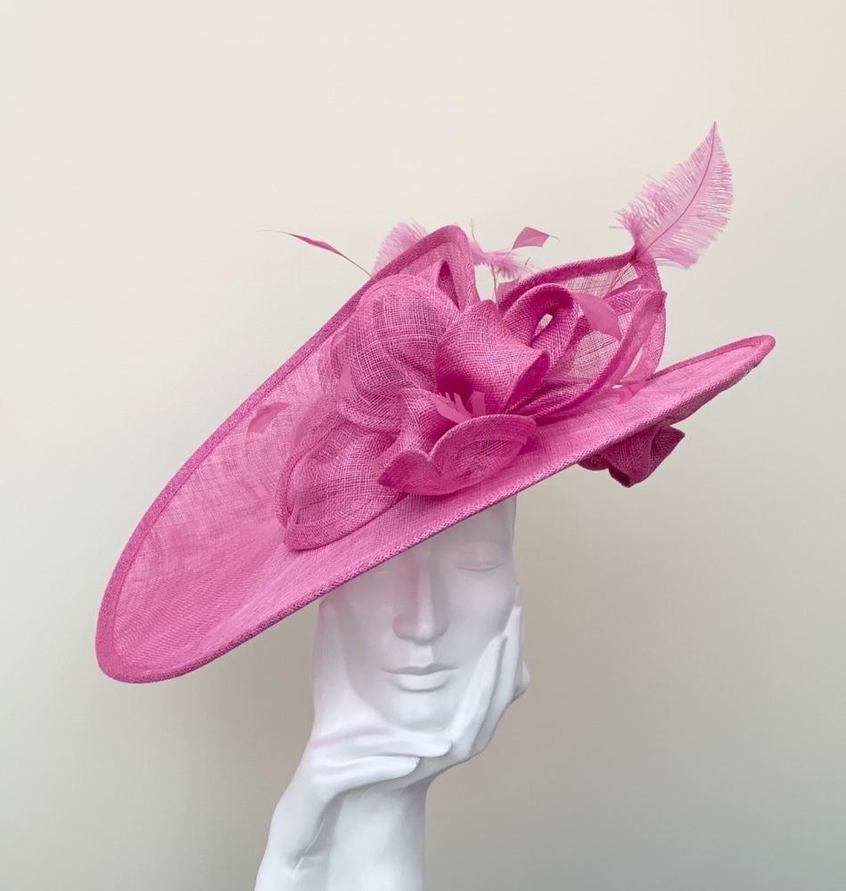 Rose Pink Large Saucer Hatinator Hat