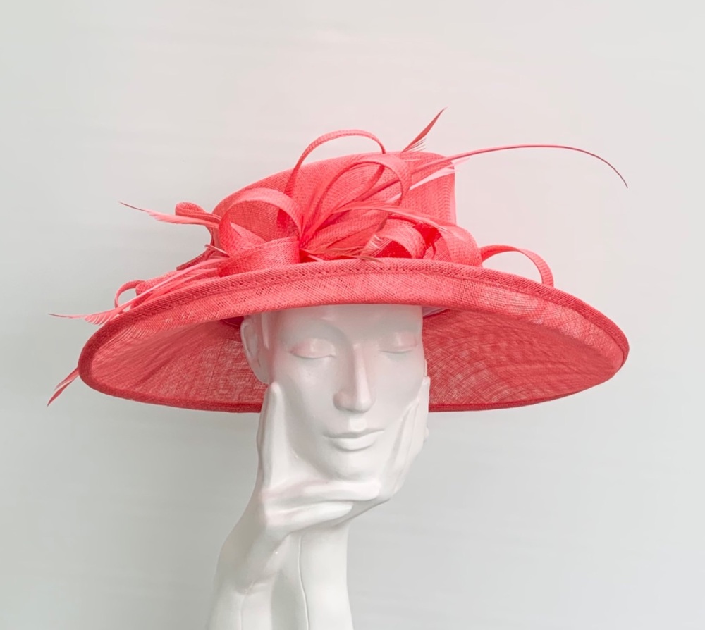 Orange Wedding Occasion Hat