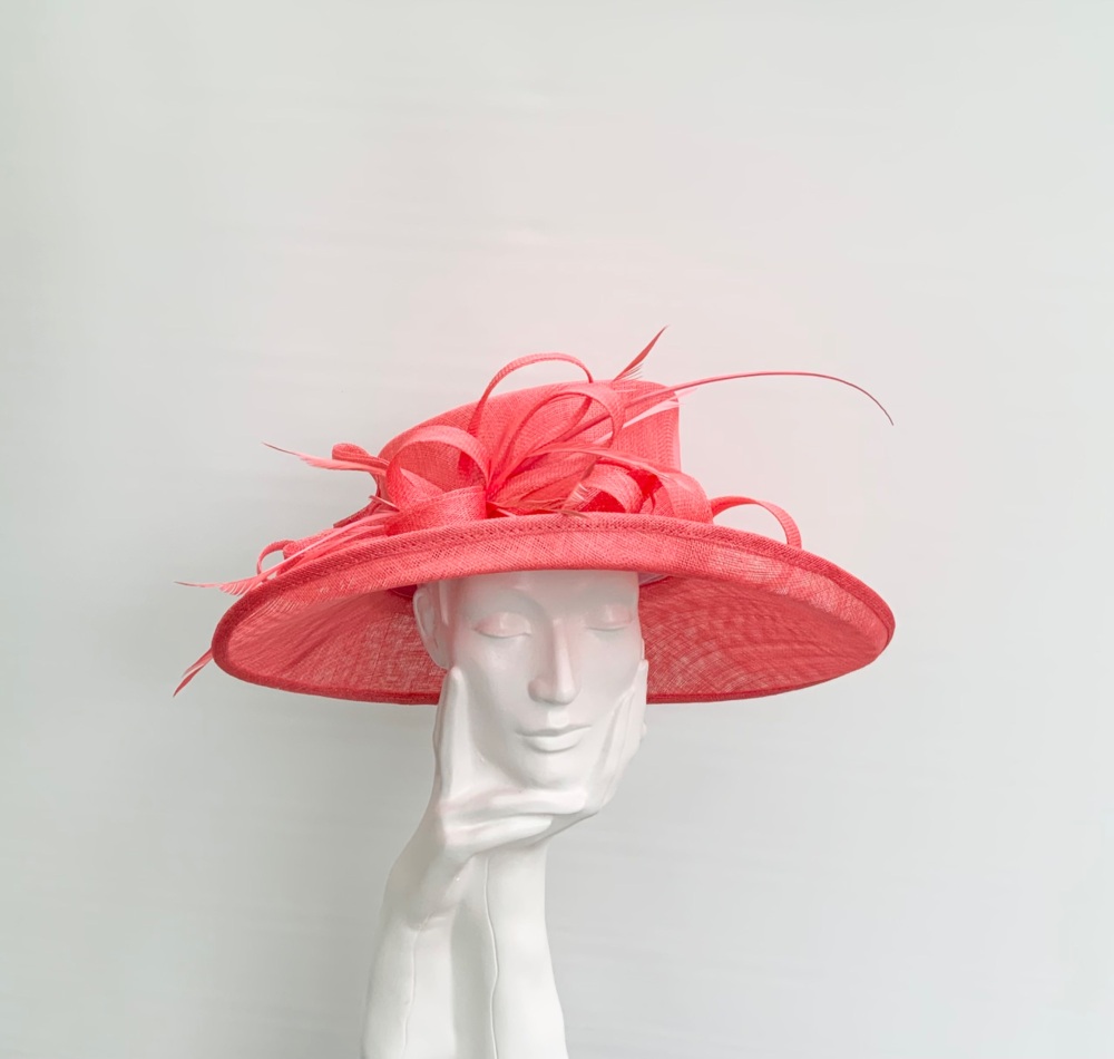 Orange Wedding Occasion Hat