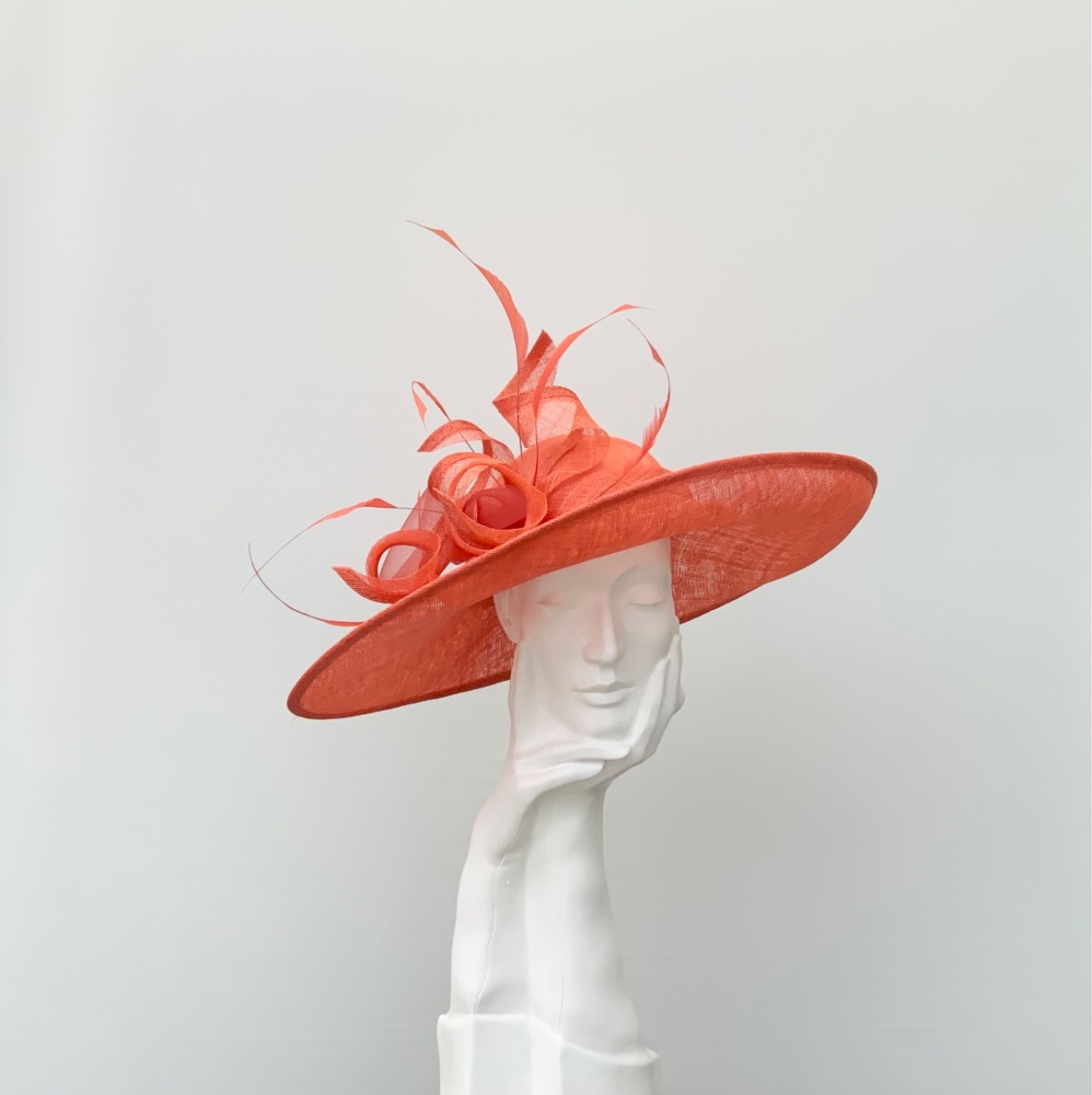 Orange Large Saucer Hatinator / Hat