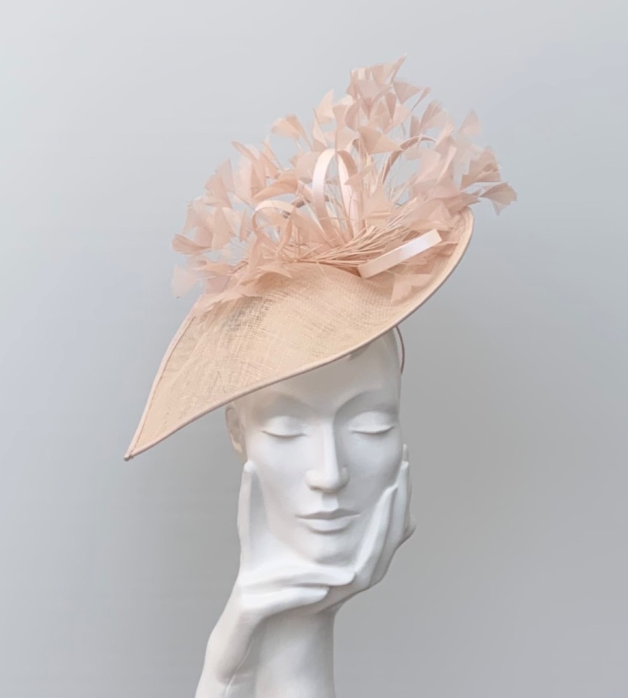 Flesh Nude Clover Fascinator