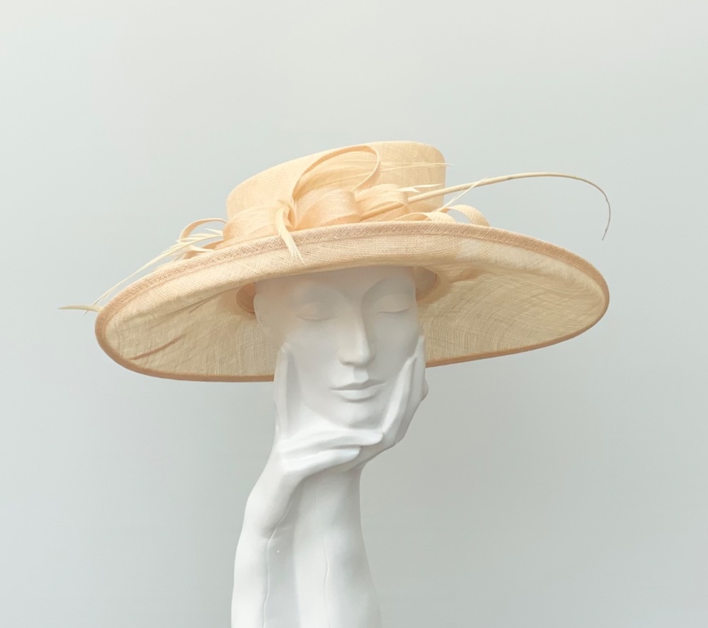 Iced Orange Wedding Occasion Hat
