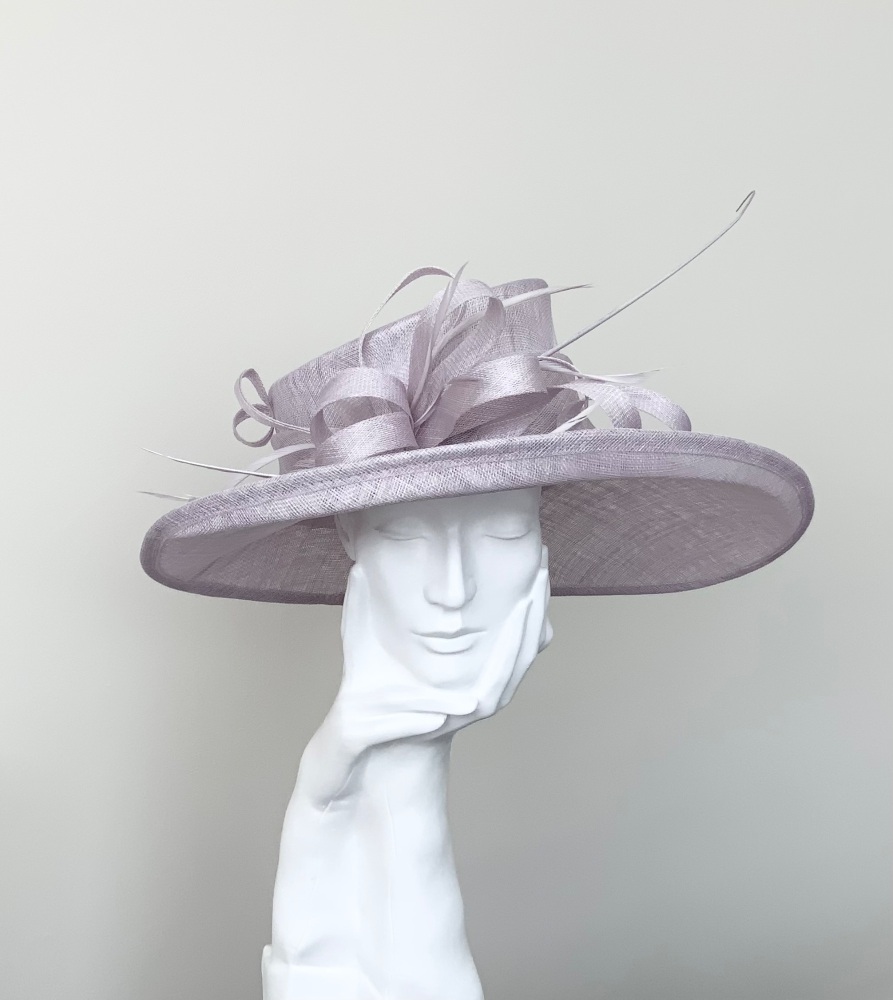 Pale Lilac Wedding Occasion Hat