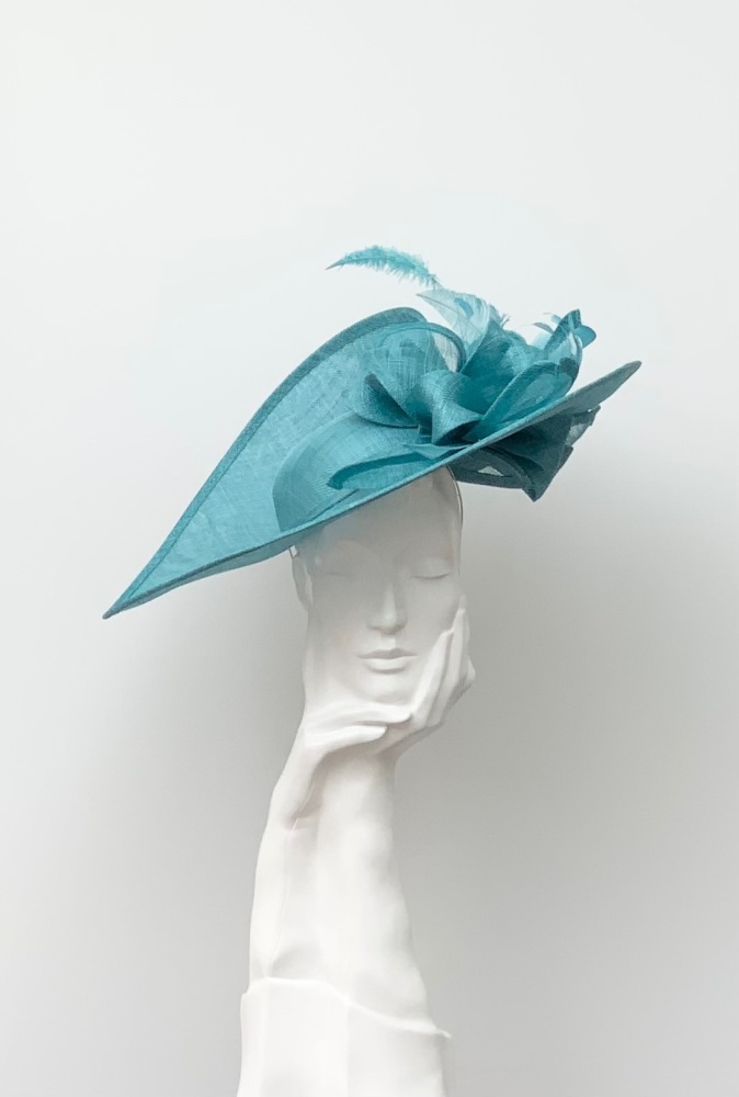 Turquoise Large Saucer Hatinator Hat