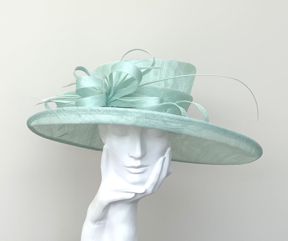 Mint Green Wedding Occasion Hat
