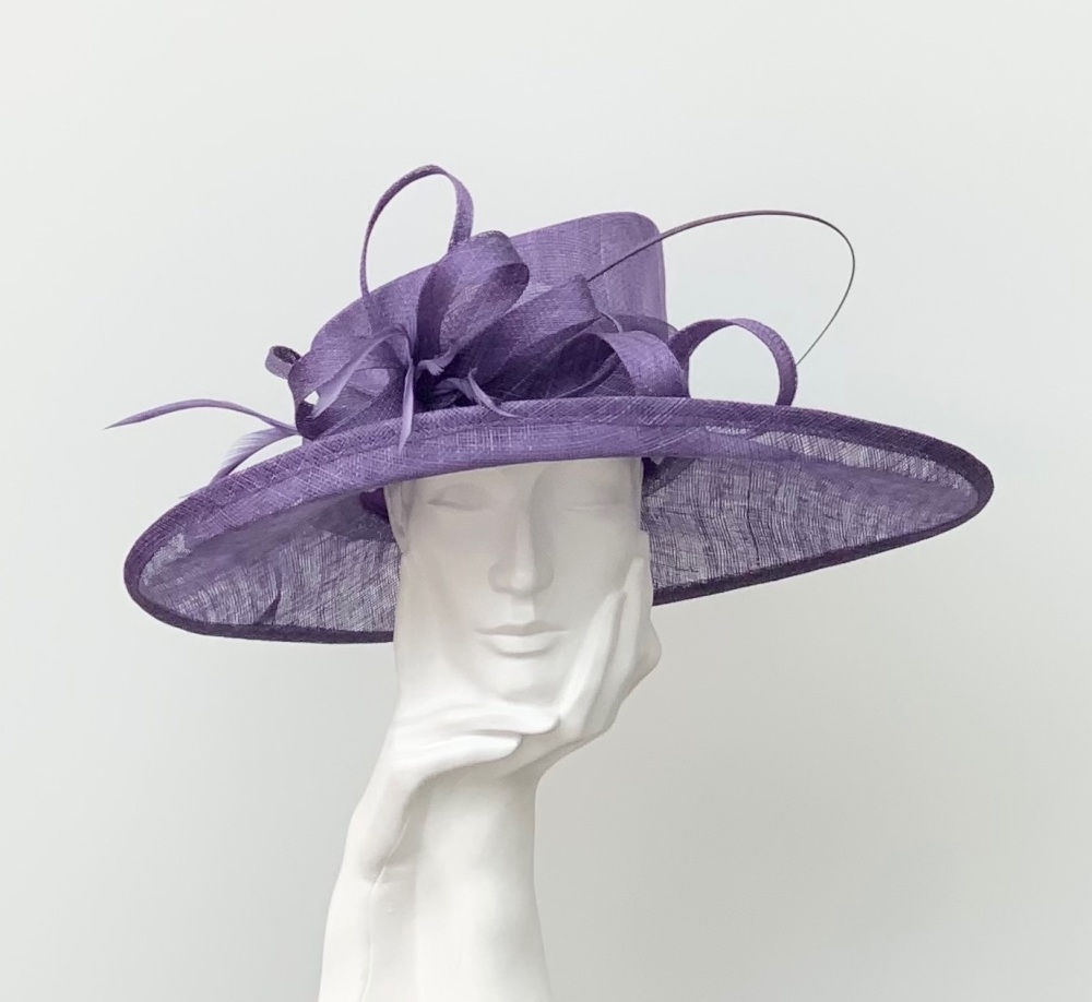 Purple Wedding Occasion Hat