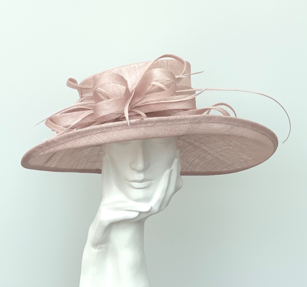 Nude Cameo Wedding Occasion Hat