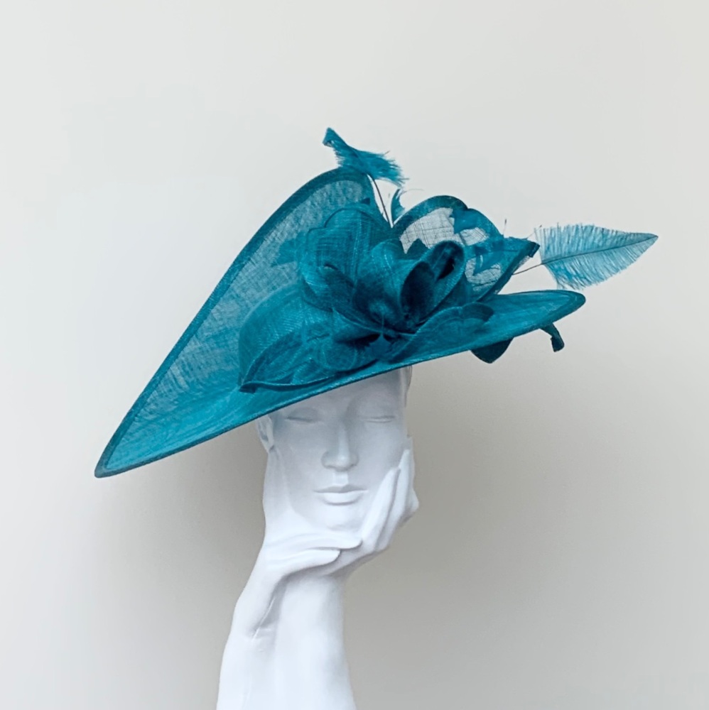 Teal Large Saucer Hatinator  / Hat