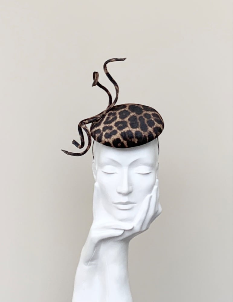 Leopard Animal Contemporary Fascinator