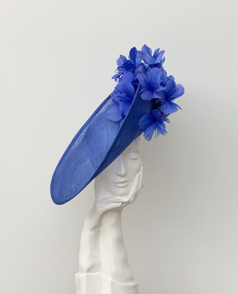 Royal Blue Upsweep Very Large Showstopper Hatinator Hat