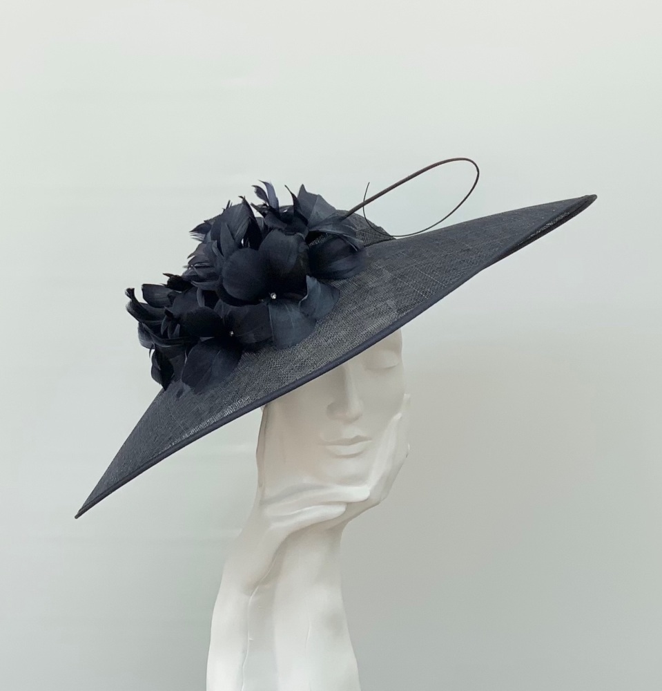 Dark Navy Blue Very Large Raven Hatinator