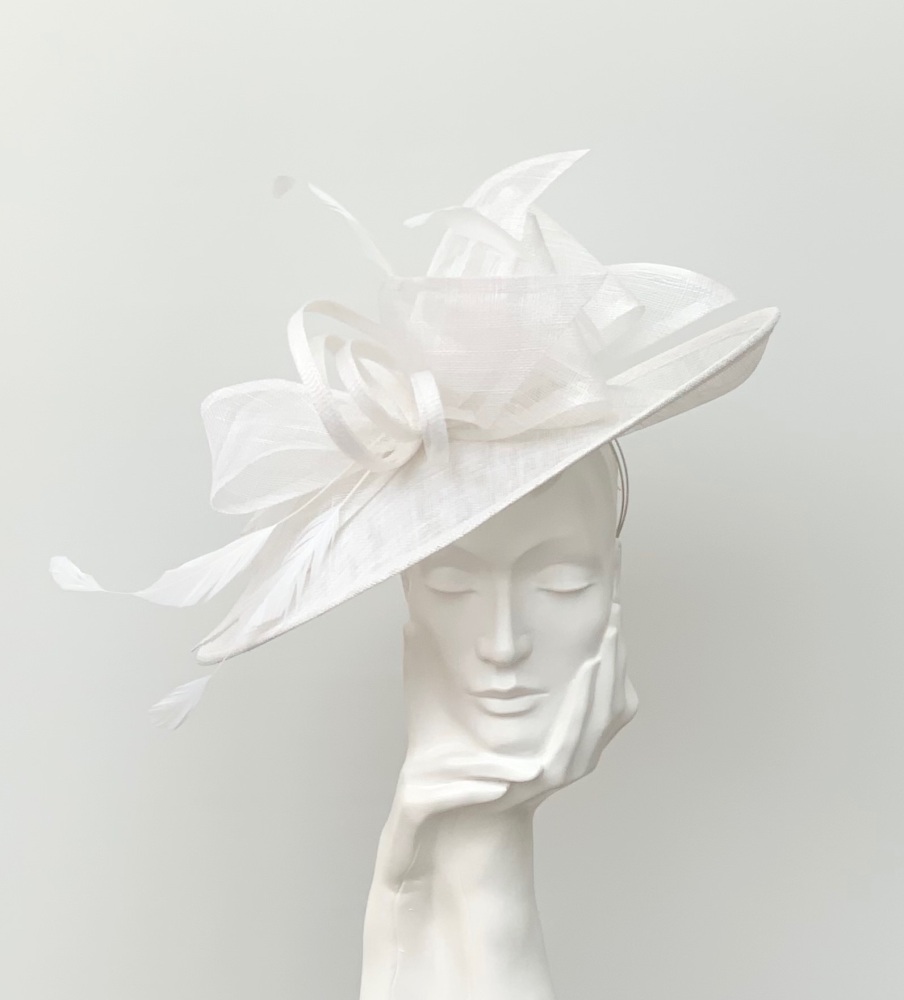 Off White Ivory Bow Hatinator