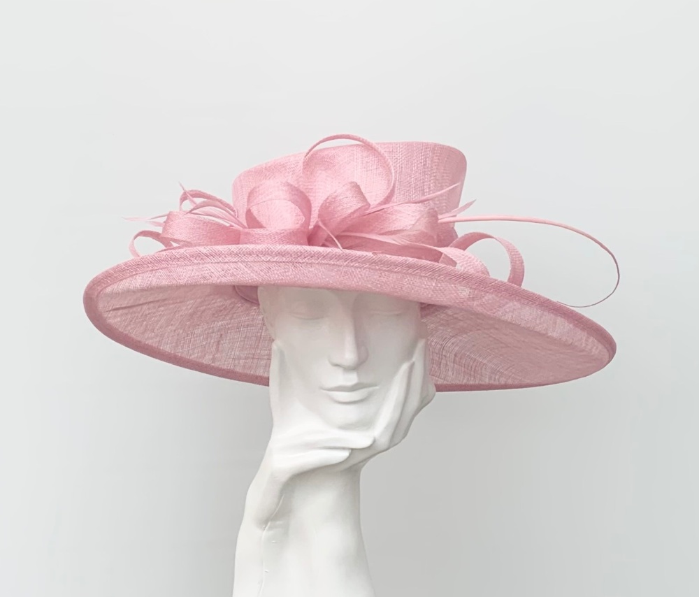 Pale Pink Wedding Occasion Hat