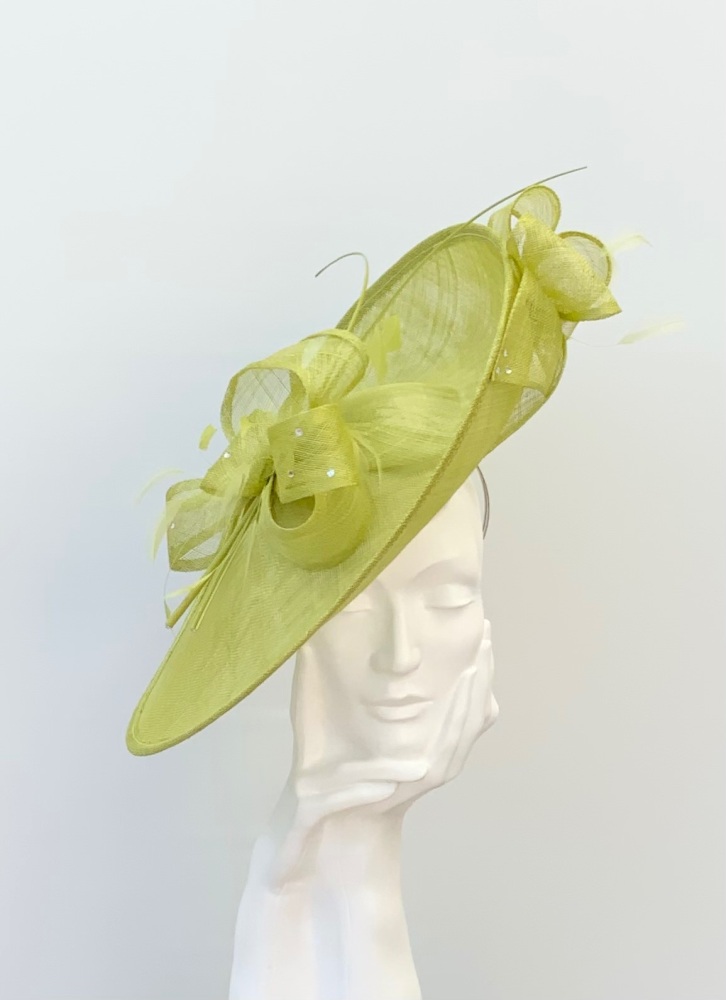 Lime Green Large Bow Hatinator Hat