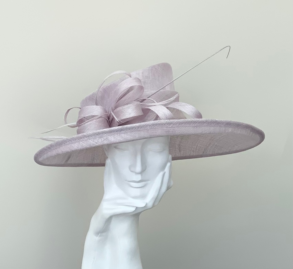 Pale Lilac Wedding Occasion Hat