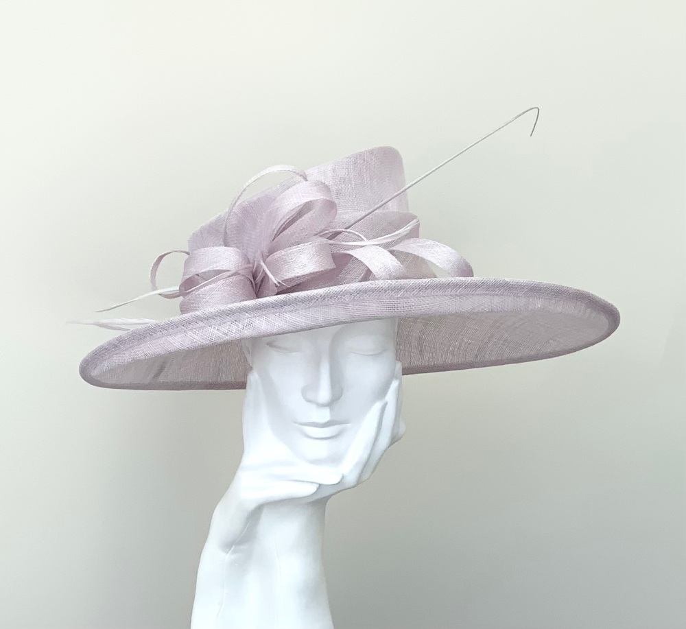 Pale Lilac Wedding Occasion Hat