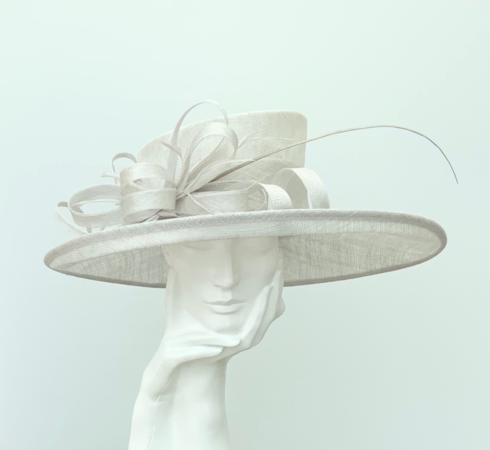 Silver Wedding Occasion Hat