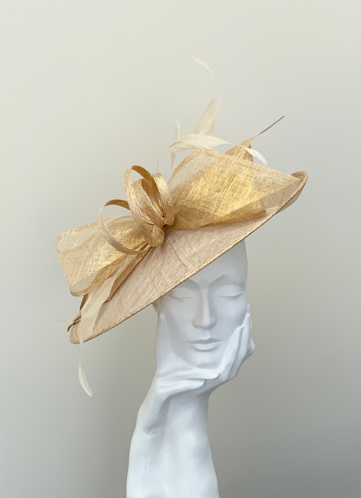 Metallic Gold Bow Hatinator