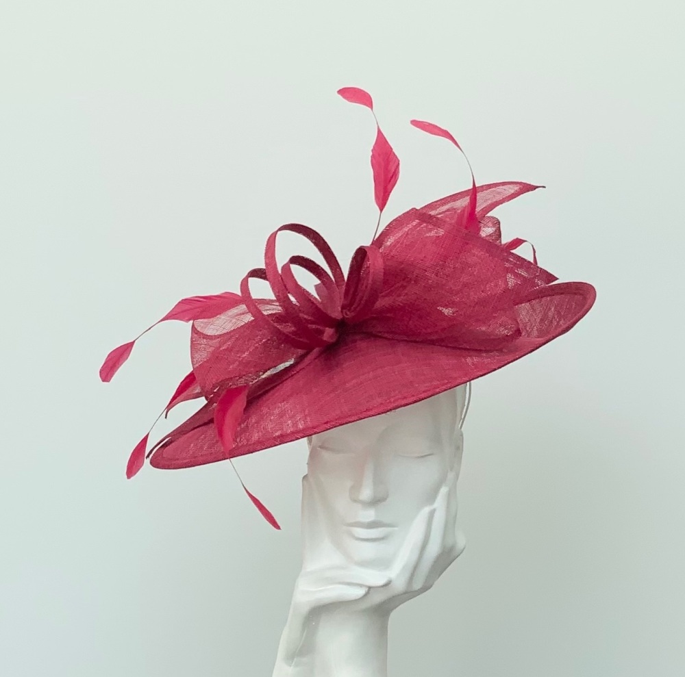 Burgundy Red Bow Hatinator