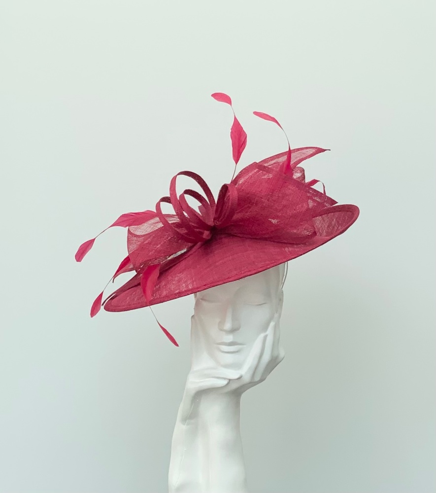Burgundy Red Bow Hatinator